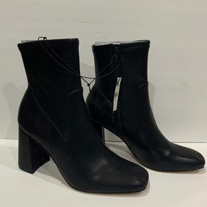 NWT Block Heel Sock Booties Size 10